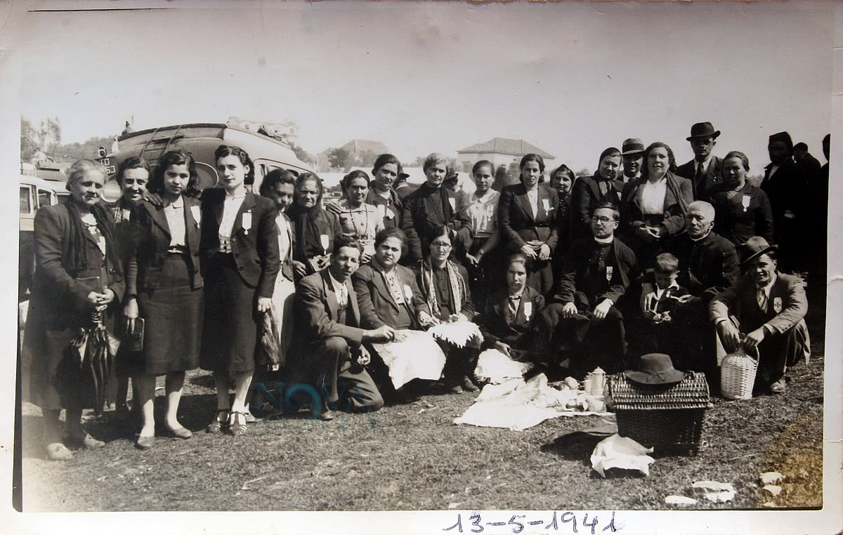 Grupo em excurso com P.Venceslau, 1941